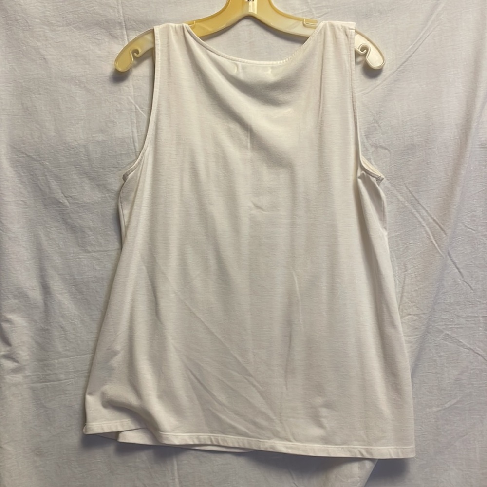 August Silk Women’s Large White Tank Top - Picture 6 of 6